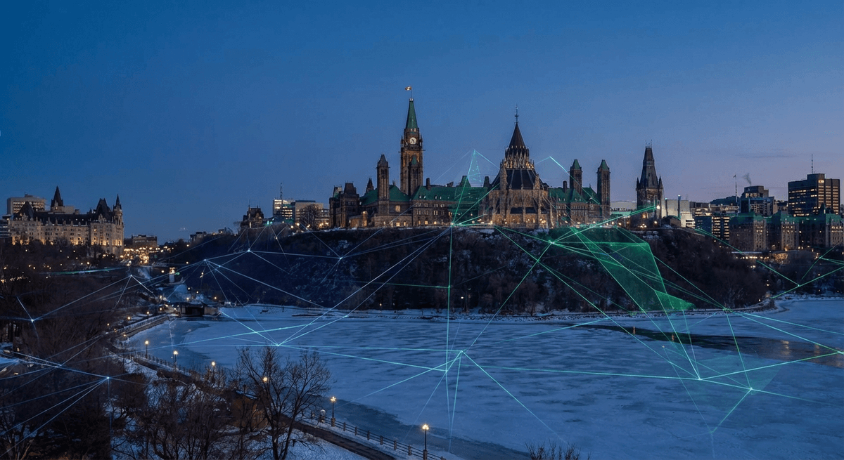 LexCall Agent Vocal IA pour Avocats à Ottawa Agent vocal IA pour avocat à Ottawa — Parlement du Canada et skyline d'Ottawa avec technologie juridique
