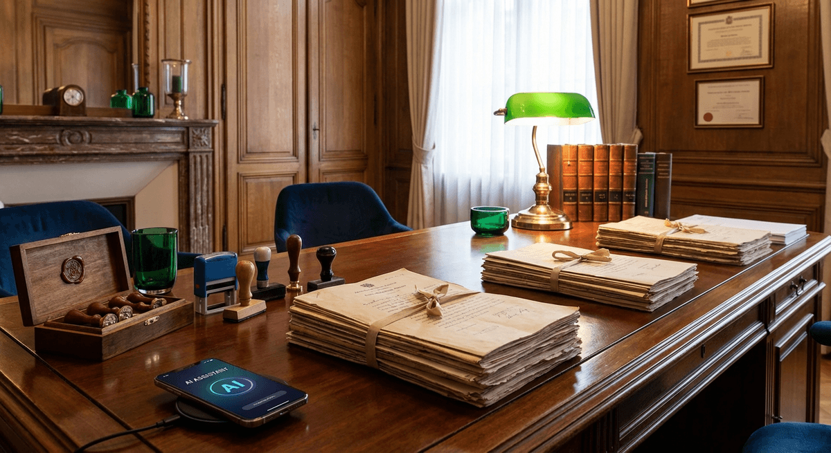 Agent Vocal IA — Étude Notariale Agent vocal IA pour étude notariale — secrétaire téléphonique intelligente pour notaire