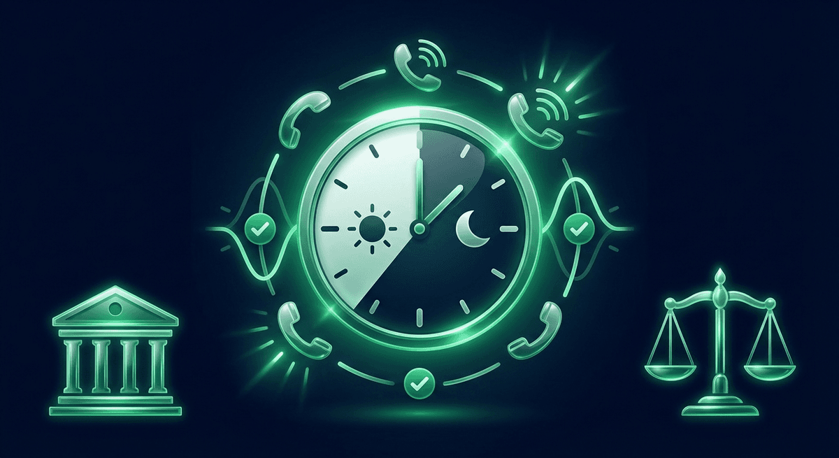 Permanence Téléphonique IA LexCall — Disponibilité 24/7 Permanence téléphonique IA 24h/24 pour avocat — disponibilité continue jour et nuit