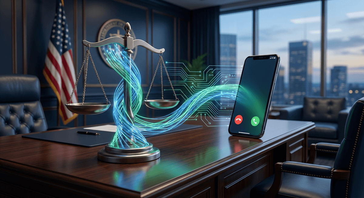 LexCall AI-Powered Legal Answering Service AI-powered legal answering service — modern law firm with intelligent call management system